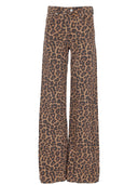 Anine Bing Hugh Jean Black And Brown Leopard