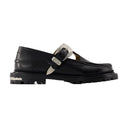 Aj1290 Loafers Toga Virilis Leather Black