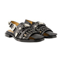 Aj1312 Sandals Toga Pulla Leather Black