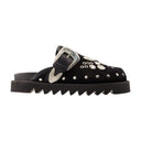 Aj1058 Sandals Toga Pulla Cotton Black