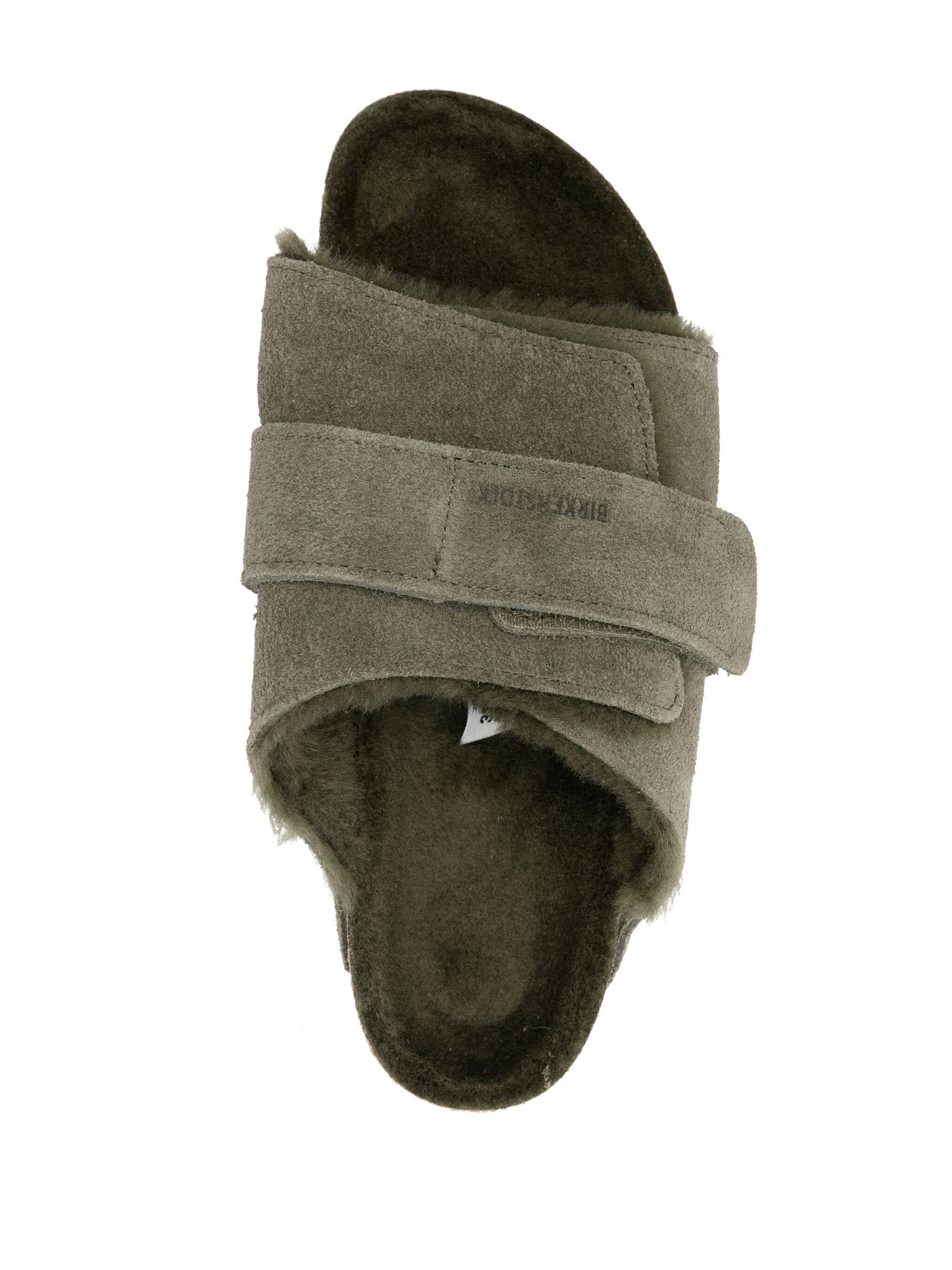 Birkenstock Kyoto Shearling Thyme, Suede Leather/Nubuck – Balardi
