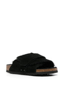 Birkenstock Kyoto Shearling Black, Suede Leather/Nubuck