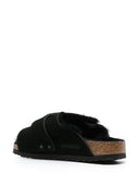 Birkenstock Kyoto Shearling Black, Suede Leather/Nubuck