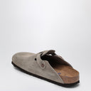 Birkenstock Taupe Boston Sandal en gamuza