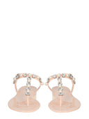 Stuart Weitzman Goldie Crystal Jelly Sandals