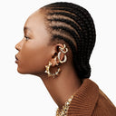 Orecchini a cerchio Ortyx Yellow Swarovski