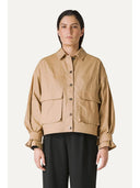 OOF Wear Chaqueta de mezclilla corta lavada 9205