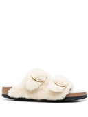 Birkenstock Arizona Big Buckle Shearling Teddy Eggshell