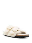 Birkenstock Arizona Big Buckle Shearling Teddy Eggshell
