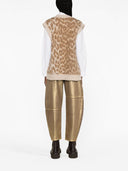 Ganni Leopard Jacquard Oversifed Kamizel