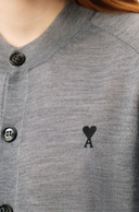Ami Cardigan Col Rond Avec Ami De Coeur Contraste