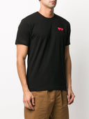 Comme Des Garçons Play Unisex T Shirt Double Burgendy Emblem Knit