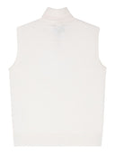 Róhe Wollkaschmir ärmellose Rollkragenpullover