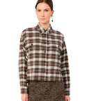 Max Mara Weekend Berlina Check Brown Shirt