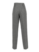 Forte Forte Pantalone Vita Alta Chevron Lana