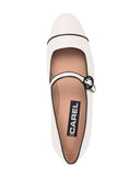 Carel Paris Beige/Black Nappa skóra Mary Jane