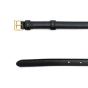 Prada Prada 1cm Saffiano Leather Belt Black