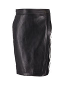 Anine Bing Alanis Skirt Black Recycled Leather