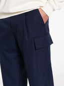 Drole De Monsieur Le Pantalon Cargo Laine