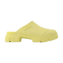 Yellow Recycled Rubber Retro Mules