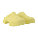 Yellow Recycled Rubber Retro Mules