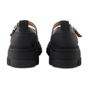 Cleated Mary Jane Loafers Ganni Synthetic Leather Black