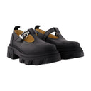 Cleated Mary Jane Loafers Ganni Synthetic Leather Black
