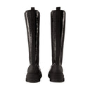 Cleated High Chelsea Boots Ganni Synthetic Leather Black
