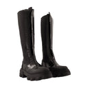 Cleated High Chelsea Boots Ganni Synthetic Leather Black