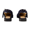 Feminine Buckle Ballerinas Ganni Cotton Blue