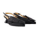 Big Bow Kitten Pumps Ganni Synthetic Black