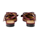 Big Bow Ballerinas Ganni Synthetic Bordeaux