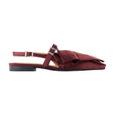 Big Bow Ballerinas Ganni Synthetic Bordeaux