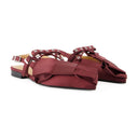 Big Bow Ballerinas Ganni Synthetic Bordeaux
