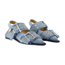 Charms Ballerinas Ganni Denim Blue