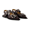 Ballerinas Ganni Polyester Bordeaux