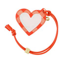 Bou Heart Keyring Ganni Leather Red