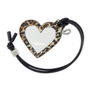 Bou Heart Keyring Ganni Le cuir imprimé
