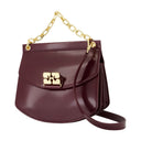 Apo G Small Wallet On Chain Ganni Synthetic Burgundy
