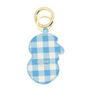 التفاح مفاتيح Ganni Leather Blue