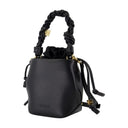 Bou seau mini-sac à main ganni en cuir noir