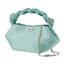 Bou Mini Flower Crossbody Ganni Satin Green