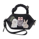 Bou Nano Animals Keyring Ganni Leather Black