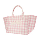 Xxl Pocket Shopping Bag Ganni Cotton Pink
