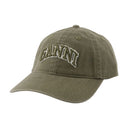 Emb Cap Ganni Cotton Green