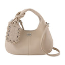 Mini Grained Purse Ganni Synthetic White