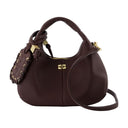 Mini borsa a grana Grani sintetica marrone