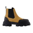 Low Chelsea Ankle Boots Ganni Leather Brown