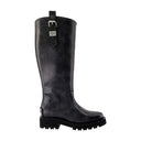 Studs Vintage Boots Ganni Leather Grey