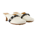 Sue Heeled Sandals Ganni Leather White
